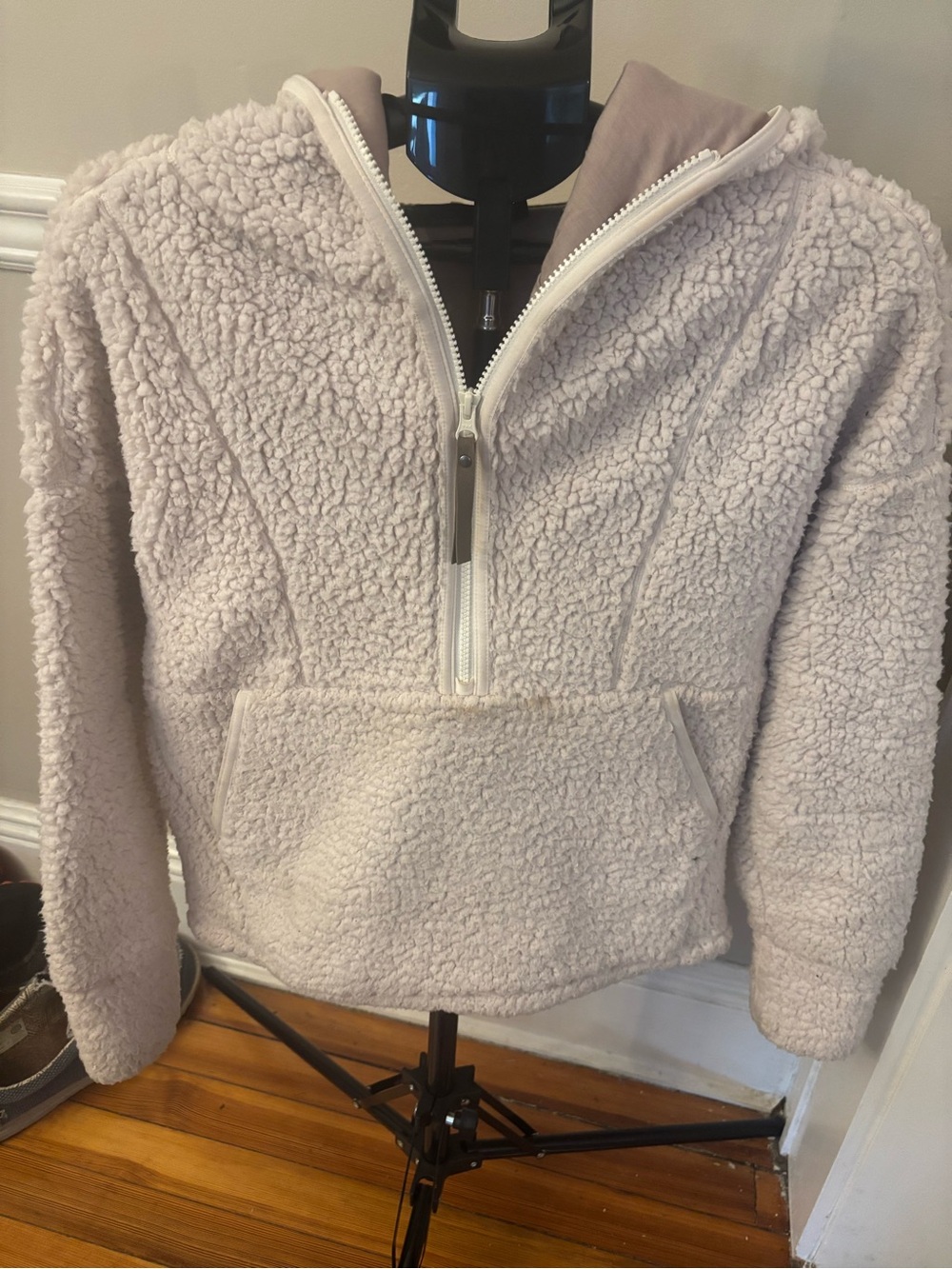 Prana Cream Sherpa Half-Zip Pullover